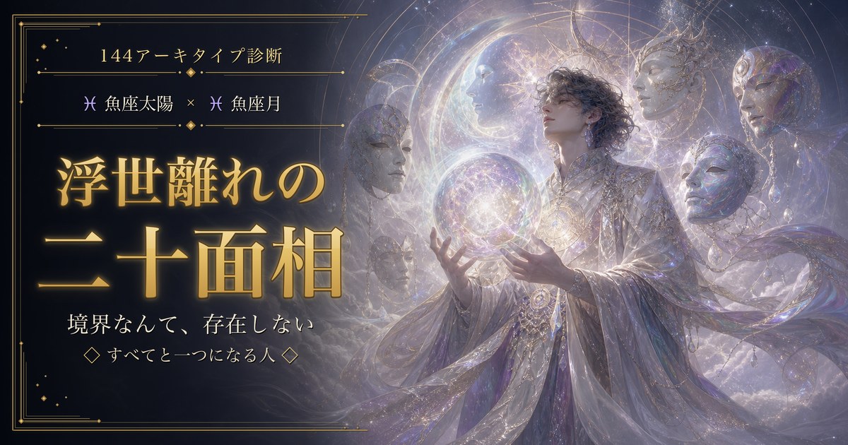 魚座 × 魚座｜浮世離れの二十面相